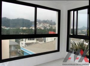 Esquadria de alumínio janela com fixo